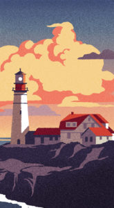 FCC Services calendar 2016 lighthouse illustration