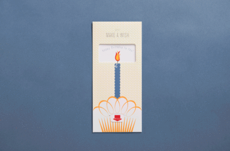 Frederic Printing Your Year candle card with pull tab